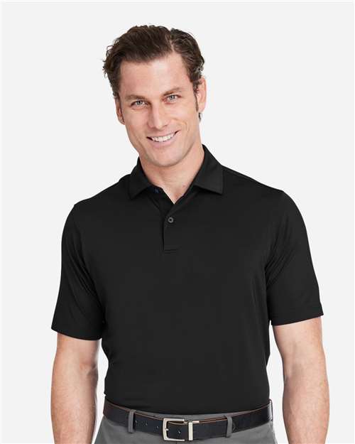 Men's USA Made Tournament Solid Tech Polo - Black