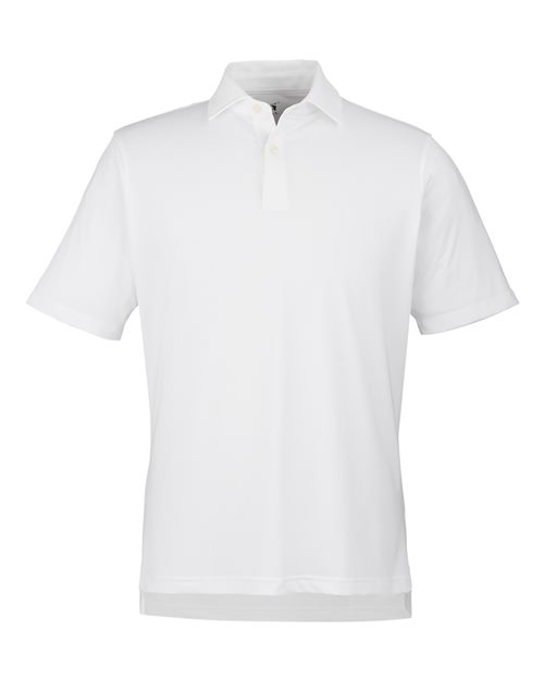 Men's USA Made Tournament Solid Tech Polo - White