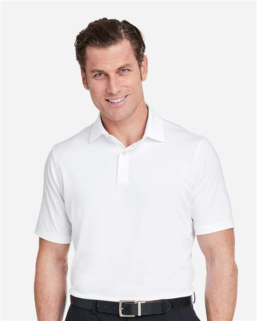 Men's USA Made Tournament Solid Tech Polo - White
