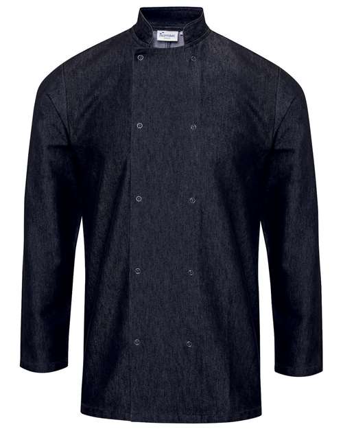 Unisex Denim Chef's Jacket - Black Denim