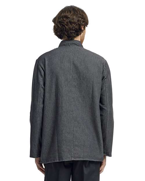 Unisex Denim Chef's Jacket - Black Denim