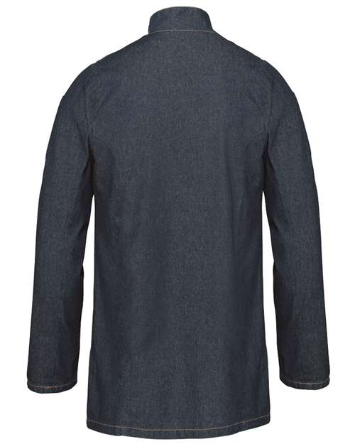 Unisex Denim Chef's Jacket - Denim Blue