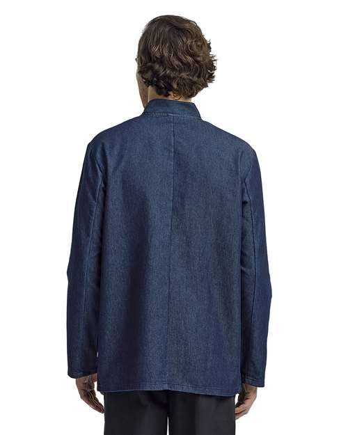 Unisex Denim Chef's Jacket - Denim Blue