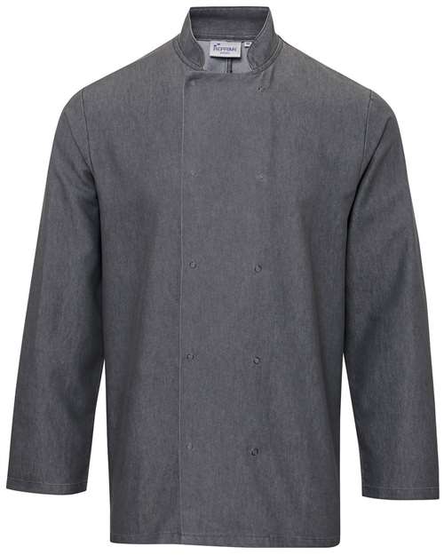 Unisex Denim Chef's Jacket - Grey Denim