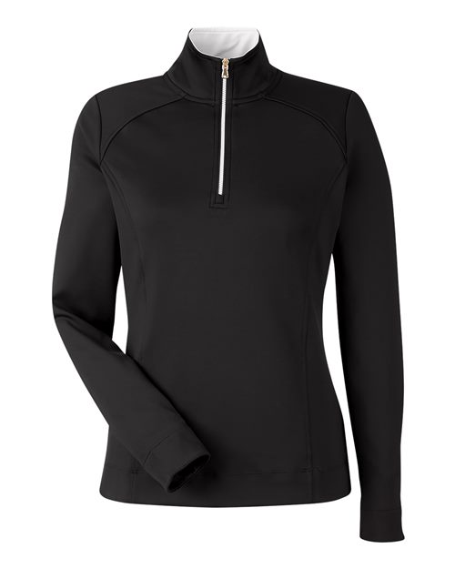Women's Wells Tech Quarter-Zip Pullover - Black/ White