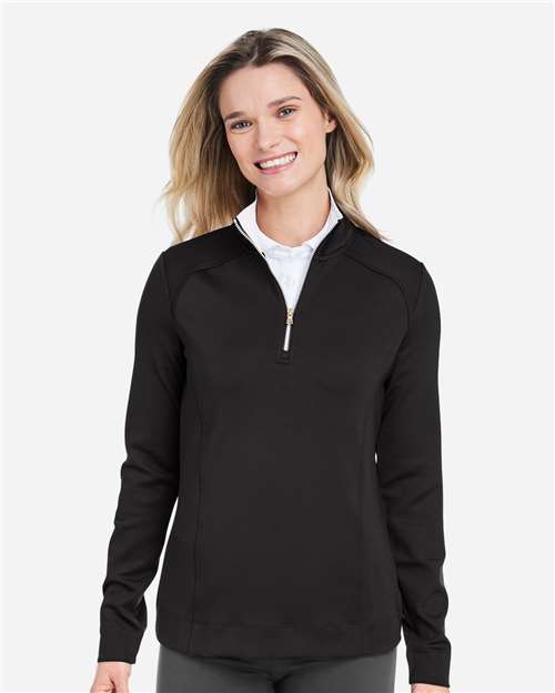 Women's Wells Tech Quarter-Zip Pullover - Black/ White