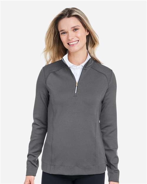 Women's Wells Tech Quarter-Zip Pullover - Dark Shadow Grey Heather