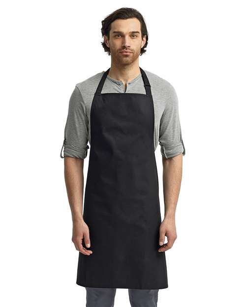 Recycled Bib Apron - Black