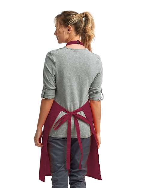 Recycled Bib Apron - Burgundy