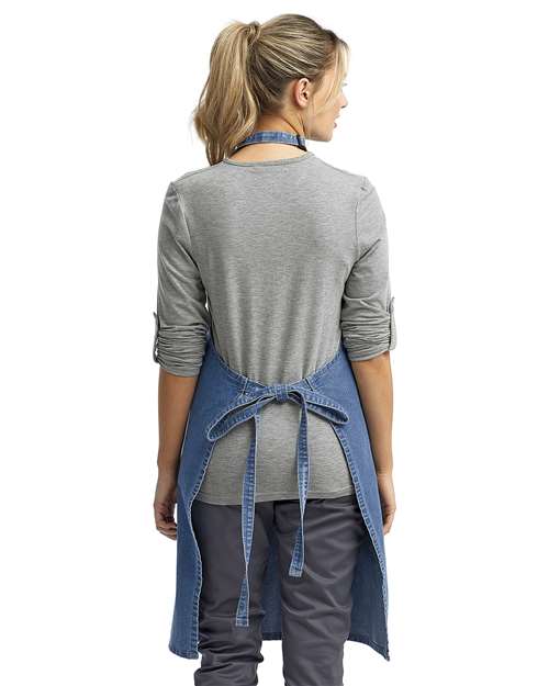 Recycled Bib Apron - Denim Blue