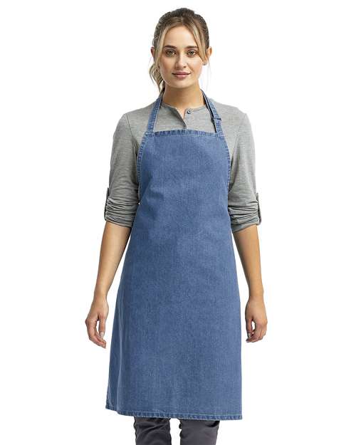 Recycled Bib Apron - Denim Blue