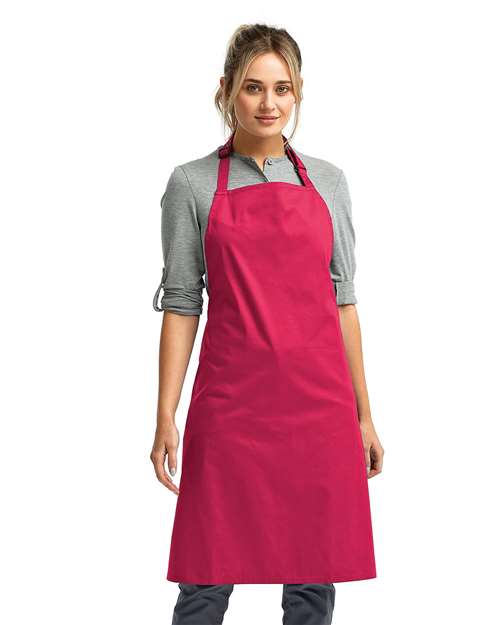 Recycled Bib Apron - Hot Pink