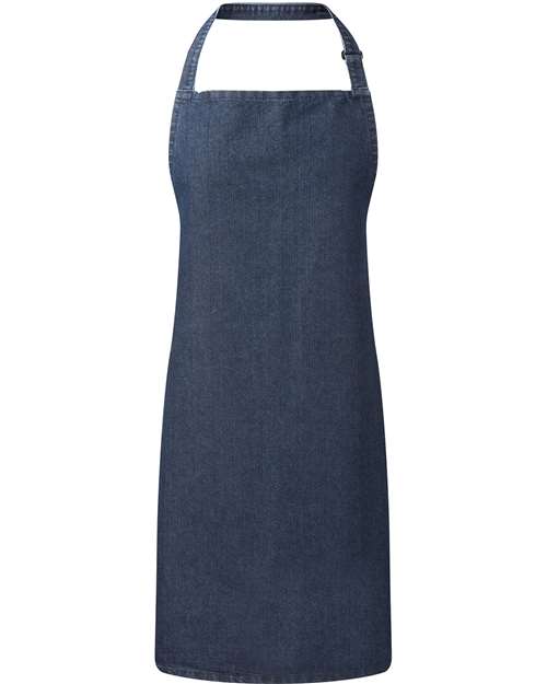 Recycled Bib Apron - Indigo Denim