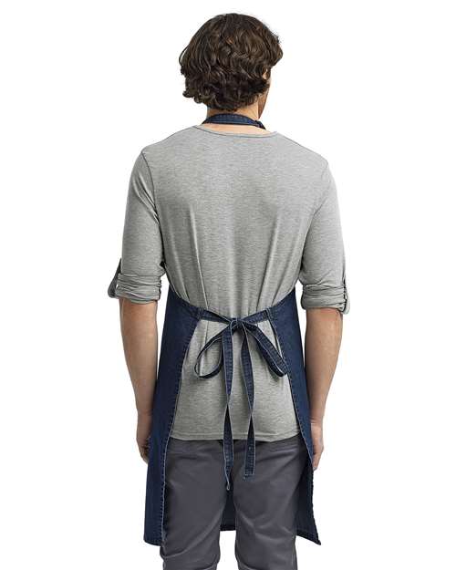 Recycled Bib Apron - Indigo Denim