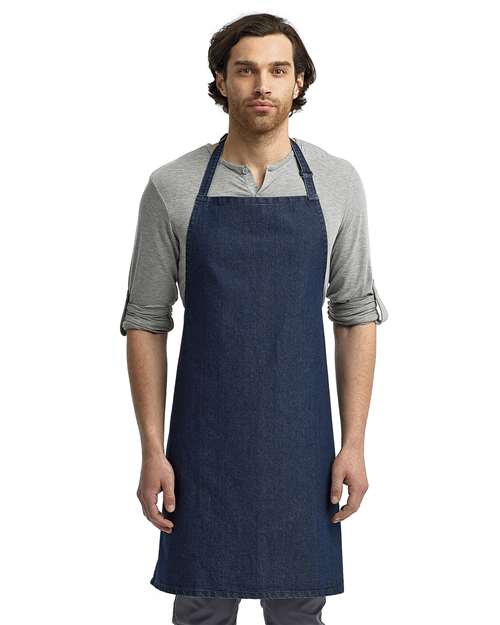 Recycled Bib Apron - Indigo Denim