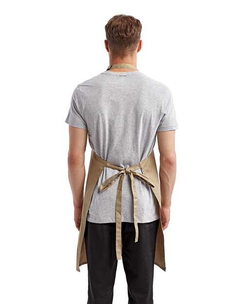 Recycled Bib Apron - Khaki