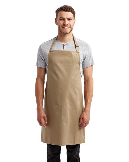 Recycled Bib Apron - Khaki