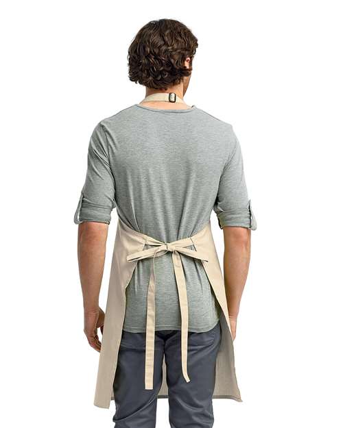 Recycled Bib Apron - Natural