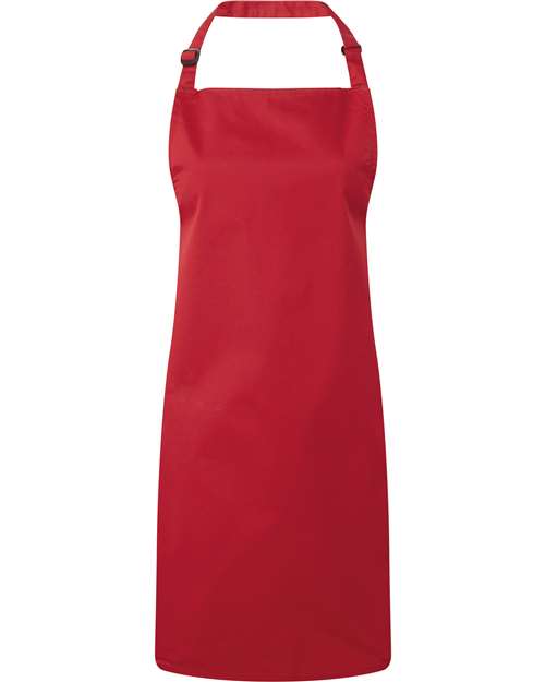 Recycled Bib Apron - Red