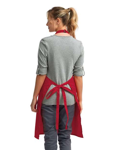 Recycled Bib Apron - Red