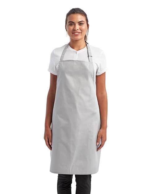 Recycled Bib Apron - Silver