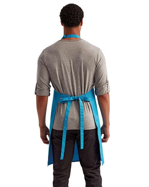 Recycled Bib Apron - Turquoise