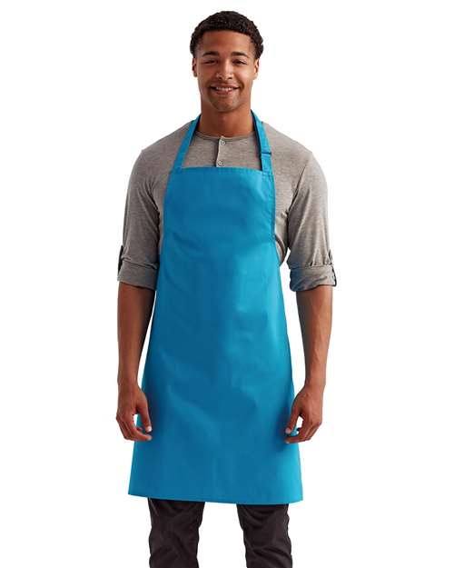 Recycled Bib Apron - Turquoise