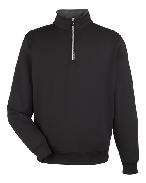 Men's Caves Tech Quarter-Zip Pullover - Black/ Dark Shadow Grey Heather