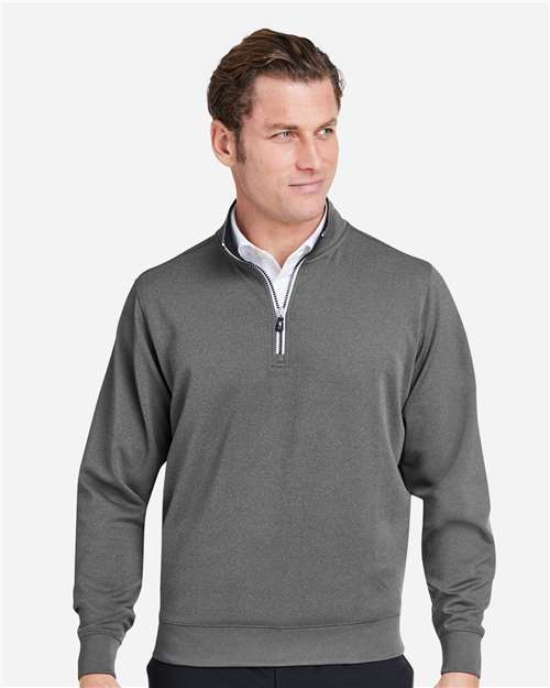 Men's Caves Tech Quarter-Zip Pullover - Dark Shadow Grey Heather