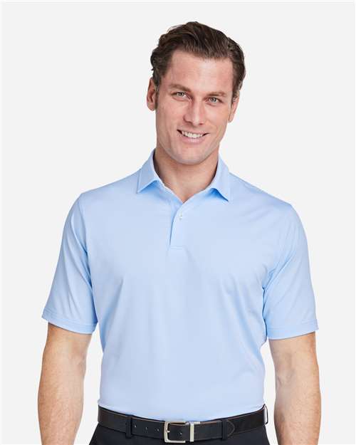 Men's USA Made Mini Stripe Tech Polo - Bluff