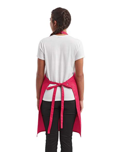 Recycled Pocket Bib Apron - Hot Pink