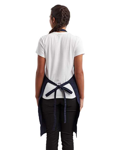 Recycled Pocket Bib Apron - Navy