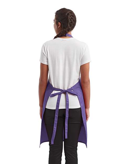 Recycled Pocket Bib Apron - Purple
