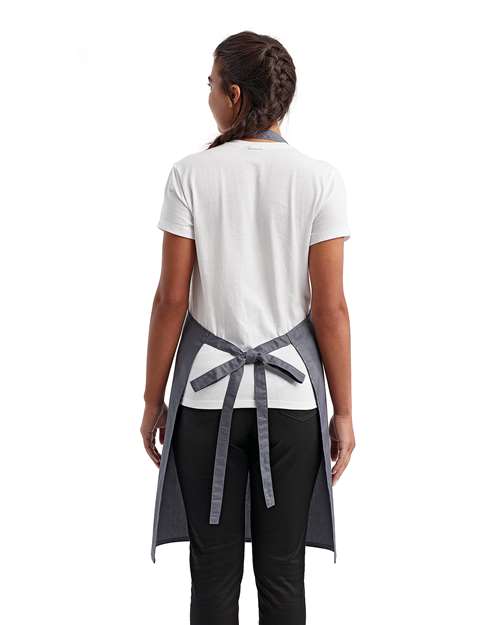 Recycled Pocket Bib Apron - Steel