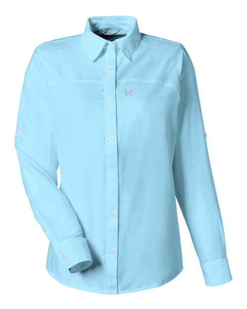 Women's Tide Point Long Sleeve Shirt - Crystal Blue