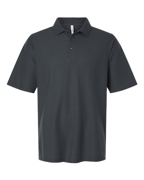 Men's Maverick CVC Pique Polo - Dark Charcoal