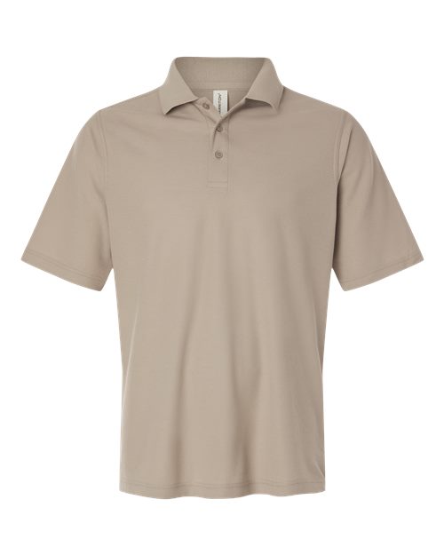Men's Maverick CVC Pique Polo - Khaki