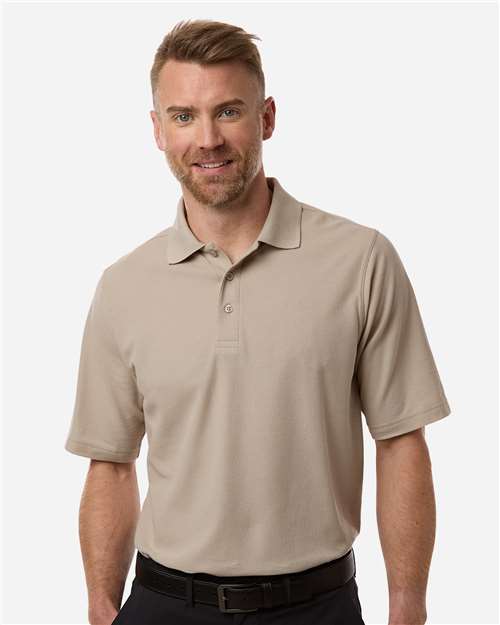 Men's Maverick CVC Pique Polo - Khaki
