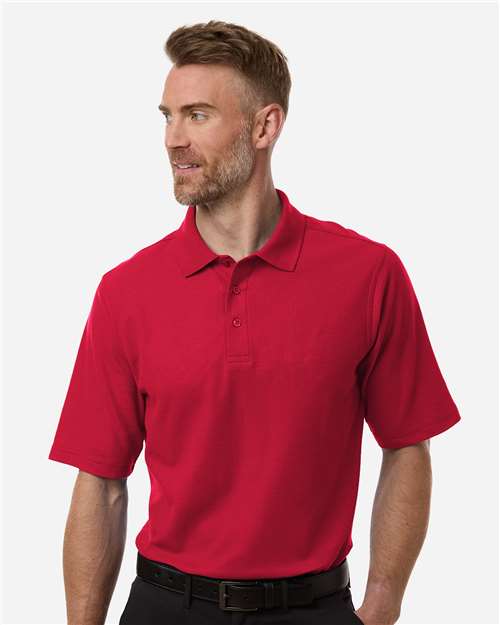 Men's Maverick CVC Pique Polo - Red