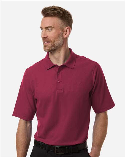 Men's Maverick CVC Pique Polo - Wine