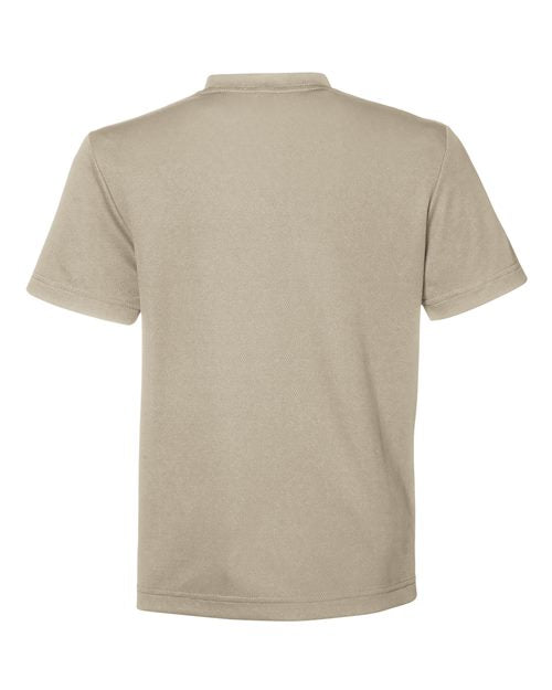 Youth Zone Performance Mesh T-Shirt - Desert Khaki