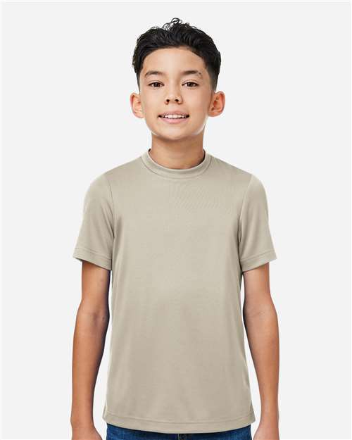 Youth Zone Performance Mesh T-Shirt - Desert Khaki