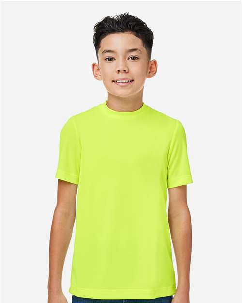 Youth Zone Performance Mesh T-Shirt - Safety Yellow