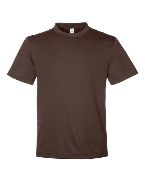 Youth Zone Performance Mesh T-Shirt - Sport Dark Brown