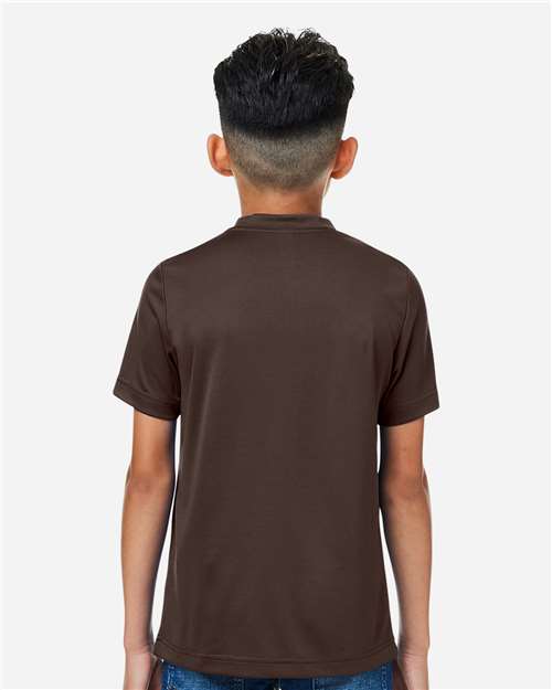 Youth Zone Performance Mesh T-Shirt - Sport Dark Brown