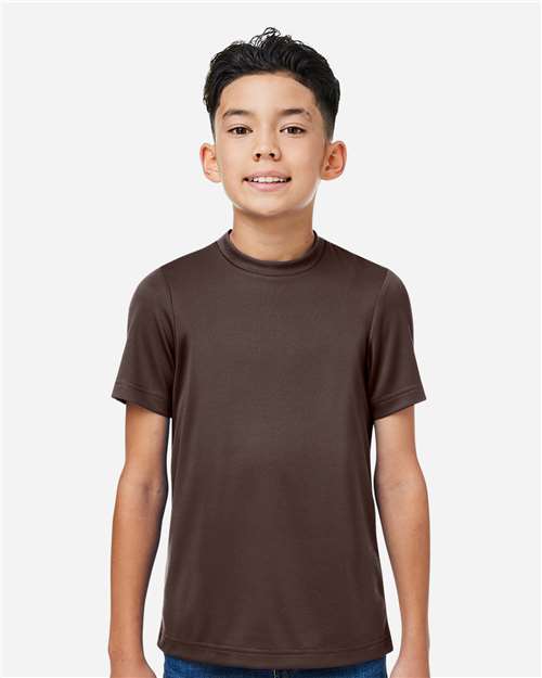 Youth Zone Performance Mesh T-Shirt - Sport Dark Brown