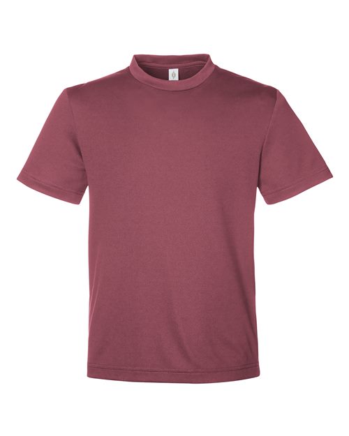Youth Zone Performance Mesh T-Shirt - Sport Dark Maroon