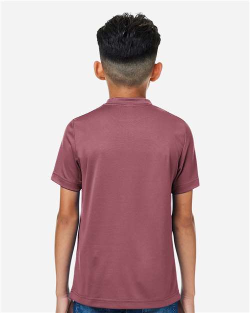 Youth Zone Performance Mesh T-Shirt - Sport Dark Maroon