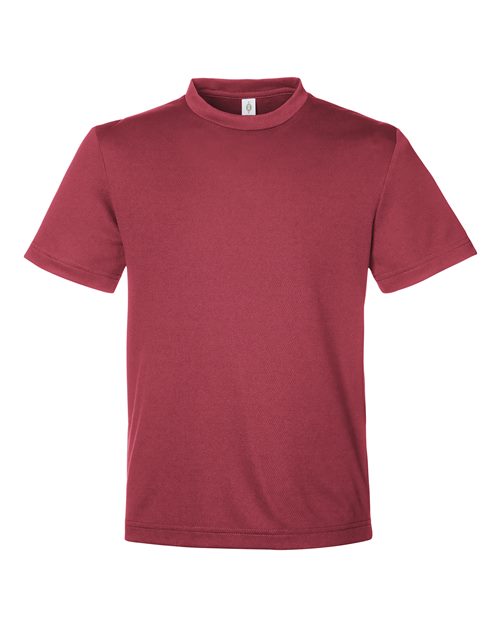 Youth Zone Performance Mesh T-Shirt - Sport Maroon