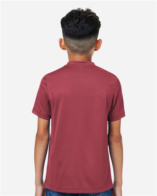 Youth Zone Performance Mesh T-Shirt - Sport Maroon